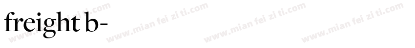 freight b字体转换